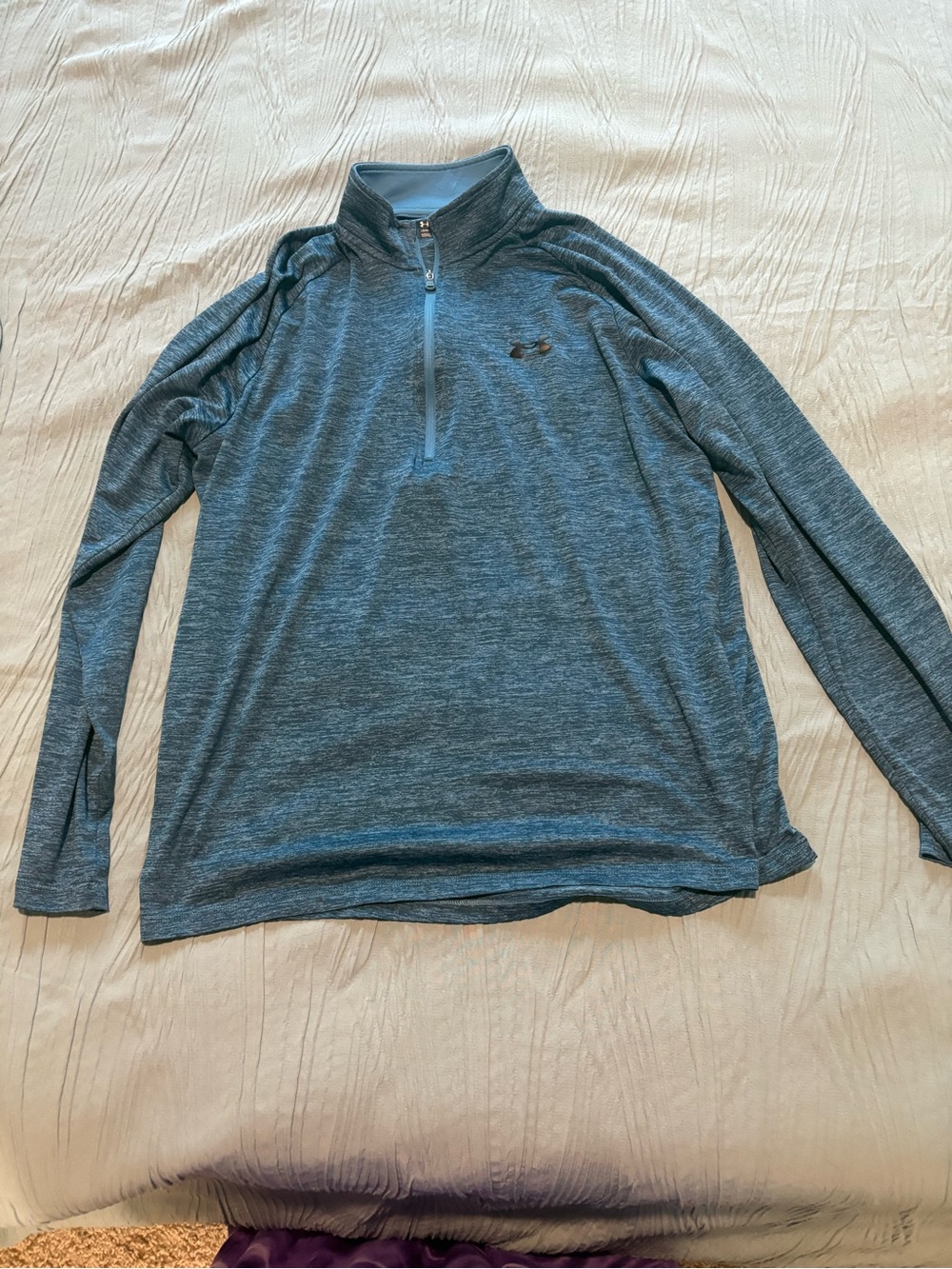 LG Men’s Heathered Blue Quarter-Zip Pullover